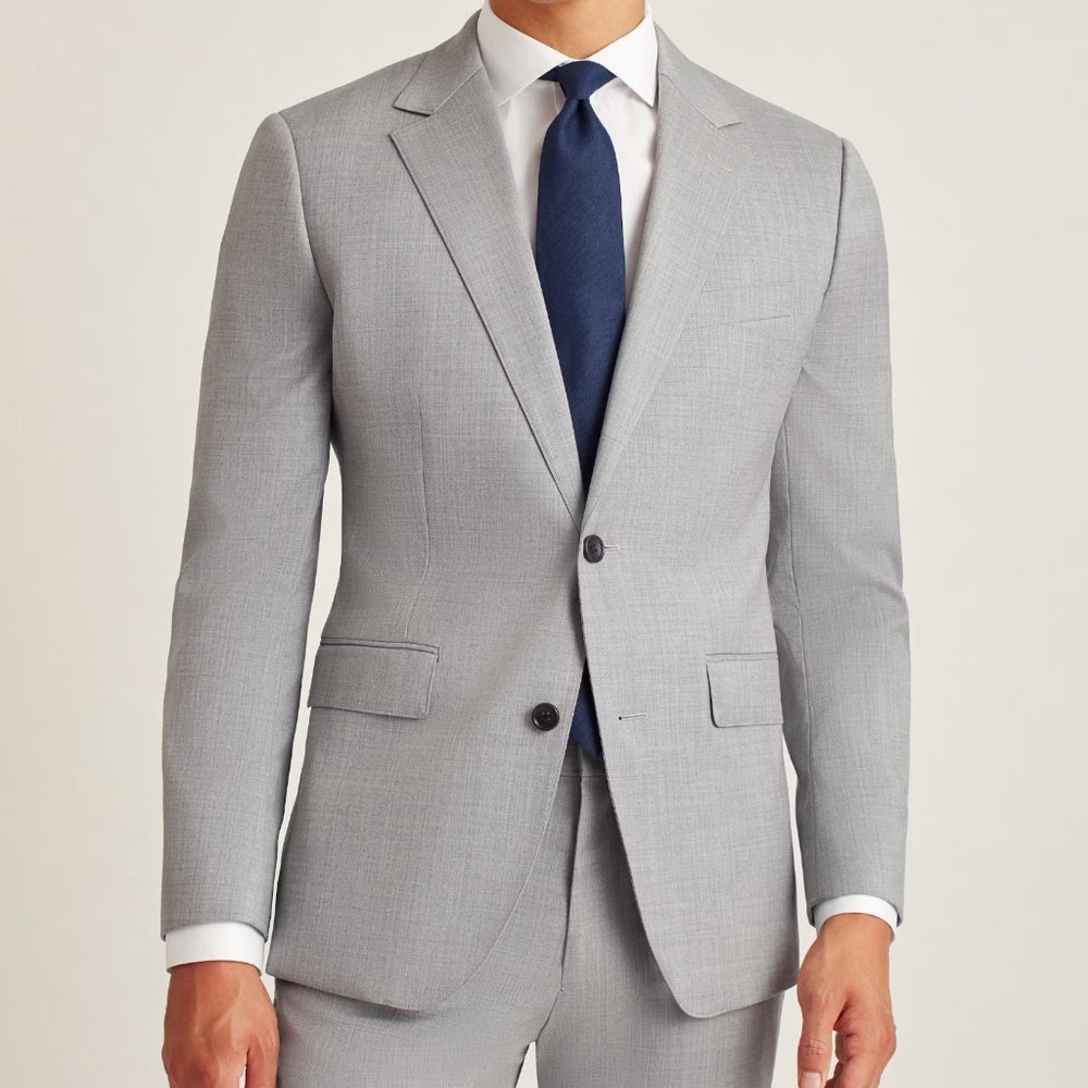 46 LONG. BONOBOS Suit. NEW. Jetsetter Wool Suit 💼📱